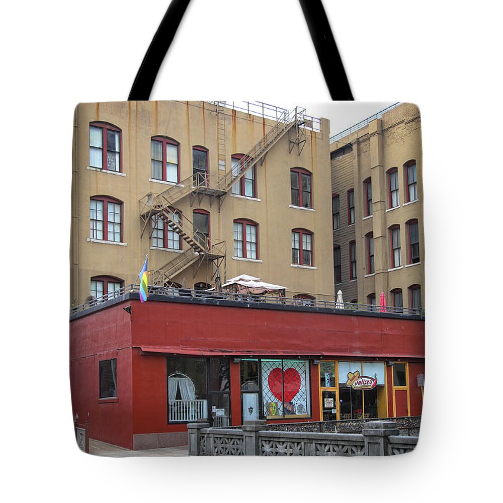 Architechture Tote Bag featuring the photograph Architechtural Hues by George Taylor