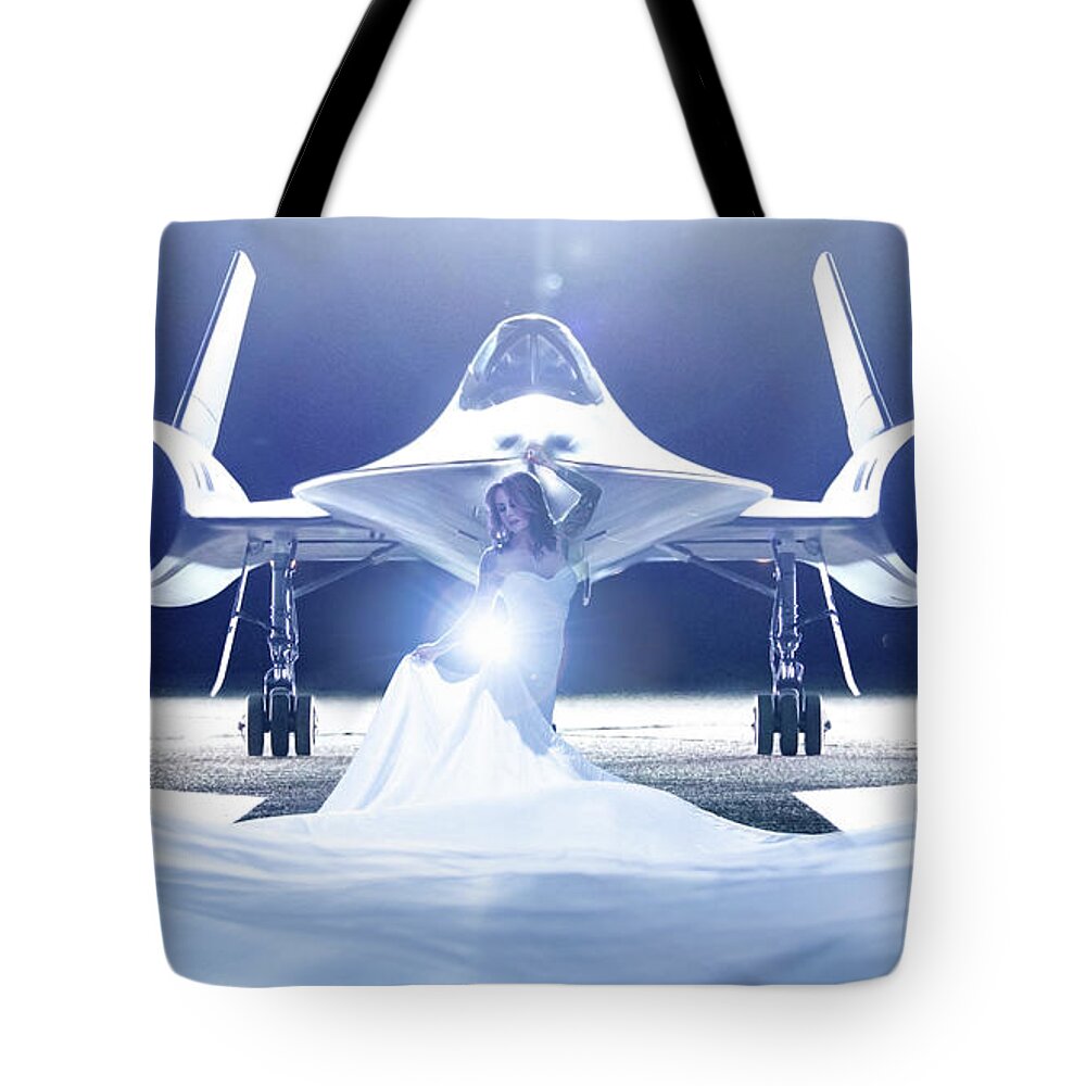 Spy Plane Tote Bag featuring the photograph Area 71 A nge LIEN by Dario Impini
