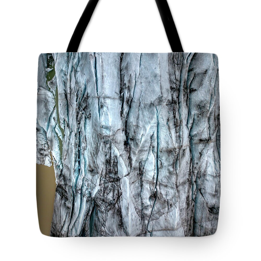 Drone Tote Bag featuring the photograph Artic Glacier by David Letts