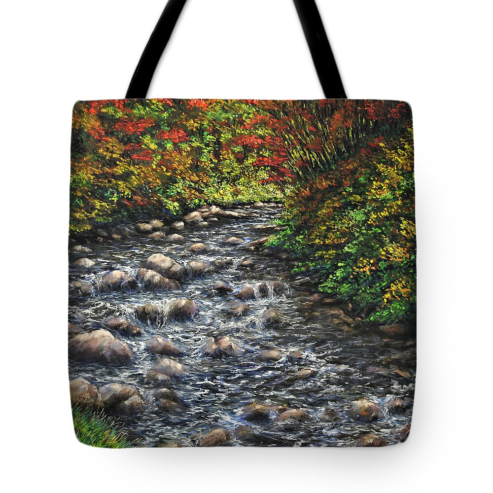 Fall Tote Bag featuring the painting Adorned by Lee Tisch Bialczak