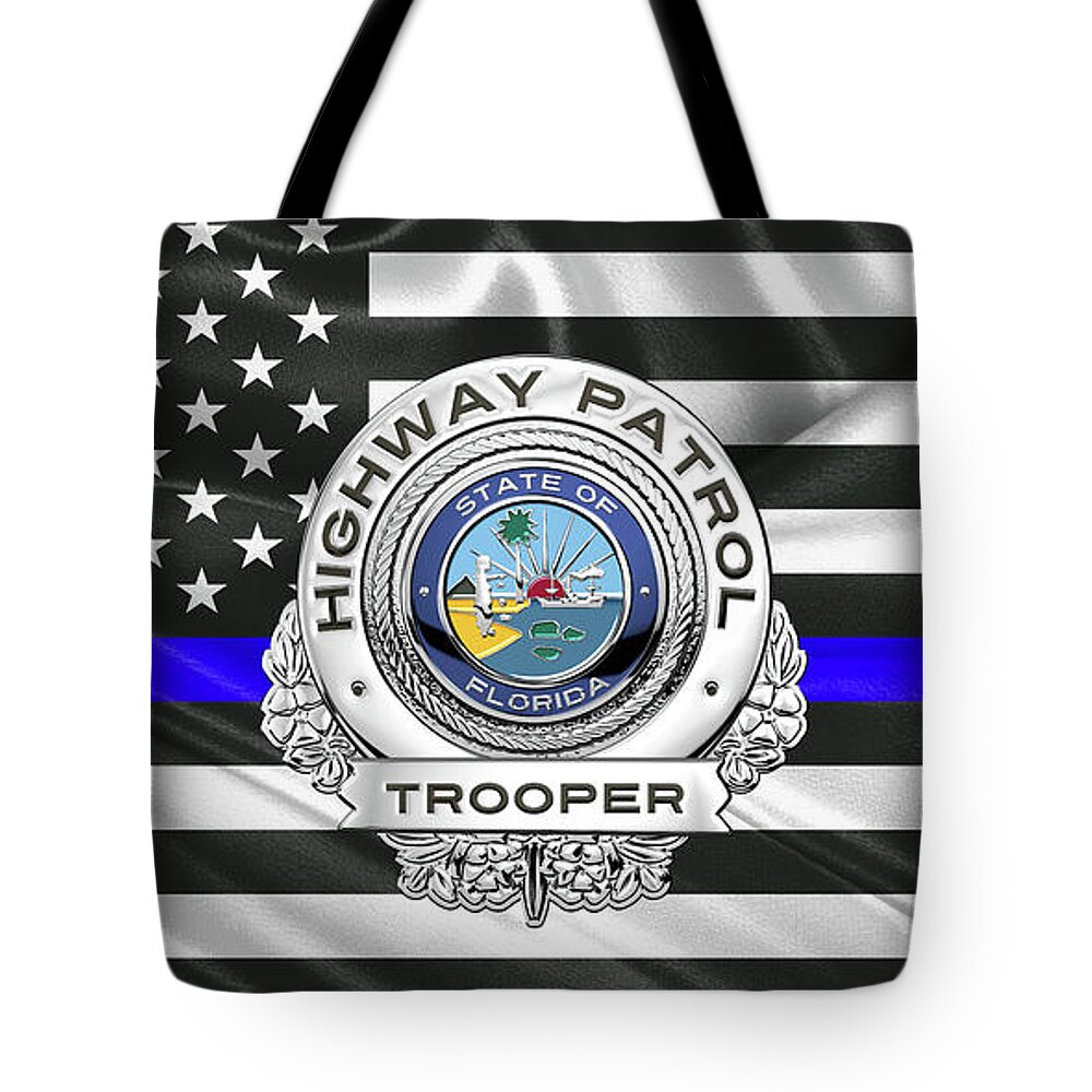Support Bag, Thin Blueline Flag Shoulder Sling Backpack Police Law Enforcement Sheriff 