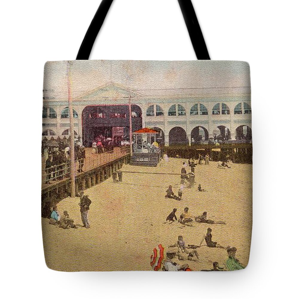 Asbury Park Jersey Shore Architecture Paintings Tote Bags