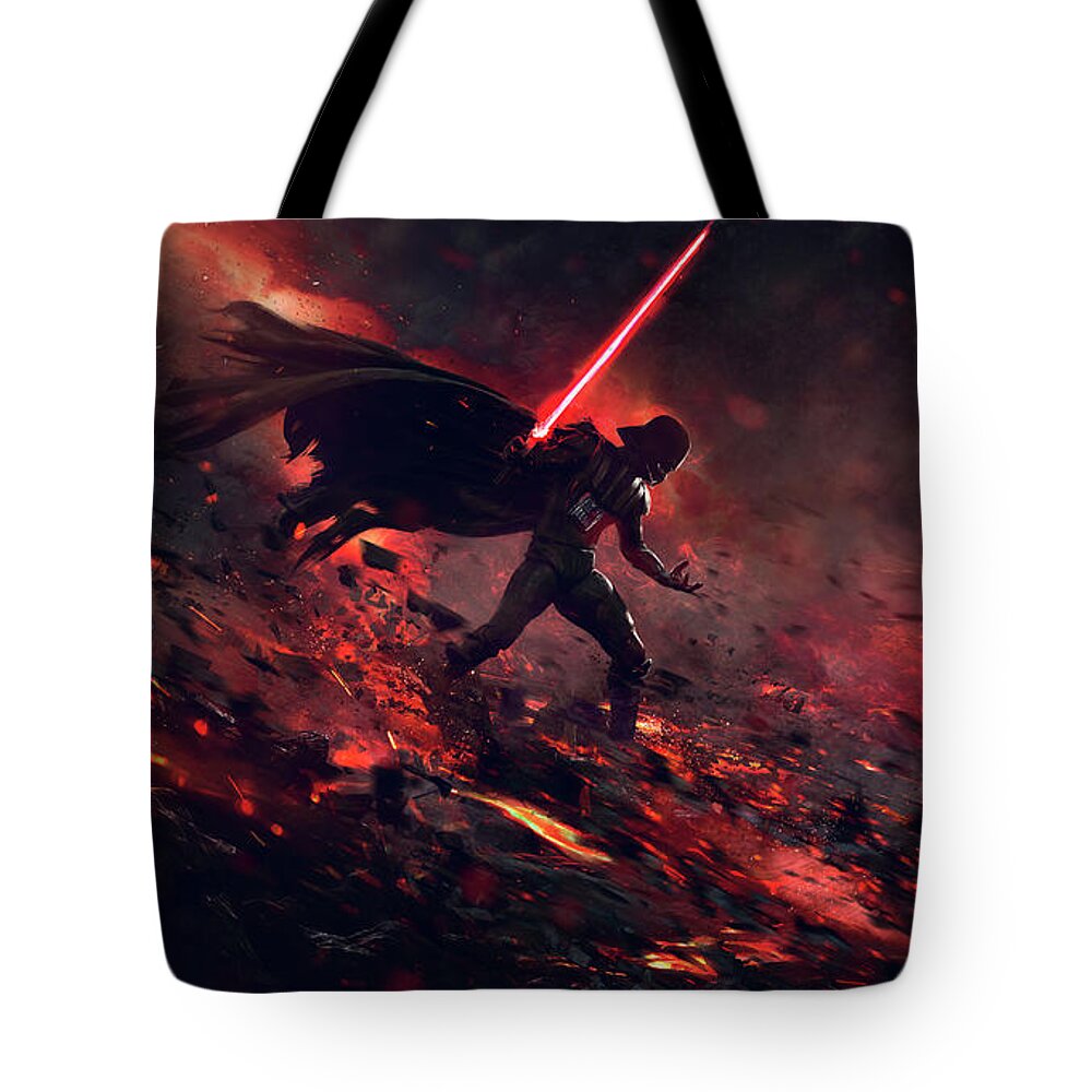Star Wars Tote Bag featuring the digital art At the End of all things by Guillem H Pongiluppi