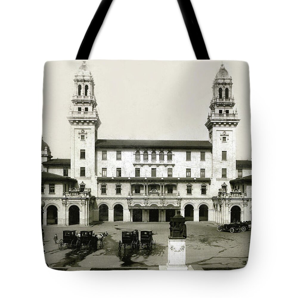 Atlanta Tote Bag featuring the painting Atlanta Terminal Station by Unknown
