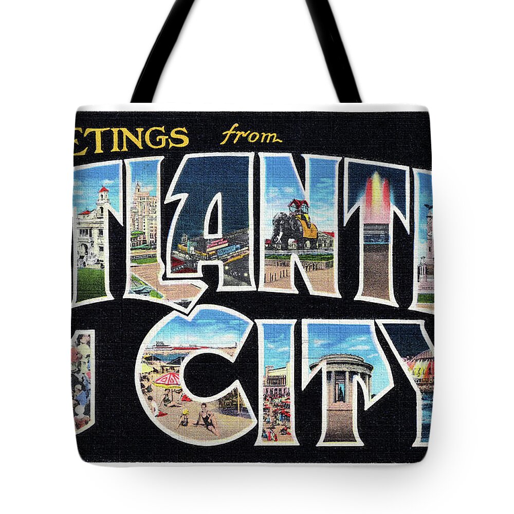 Lbi Tote Bag featuring the photograph Atlantic City Greetings #2 by Mark Miller
