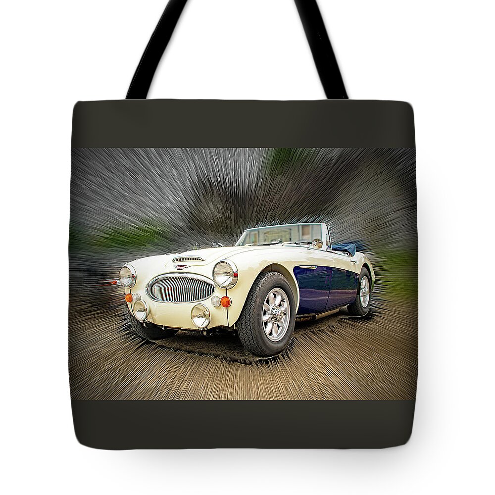Car Tote Bag featuring the photograph Austin Healey 3000MKIII by Ira Marcus