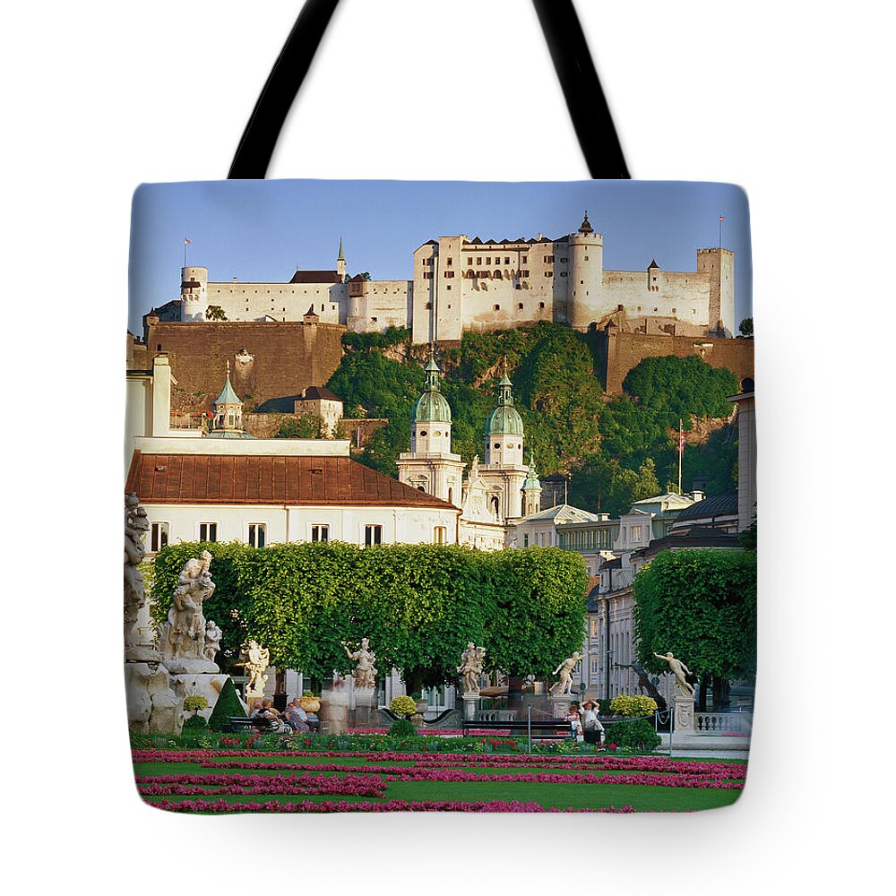 Salzburg Cathedral Tote Bag featuring the photograph Austria, Salzburg, Salzburg Cathedral by Connie Coleman