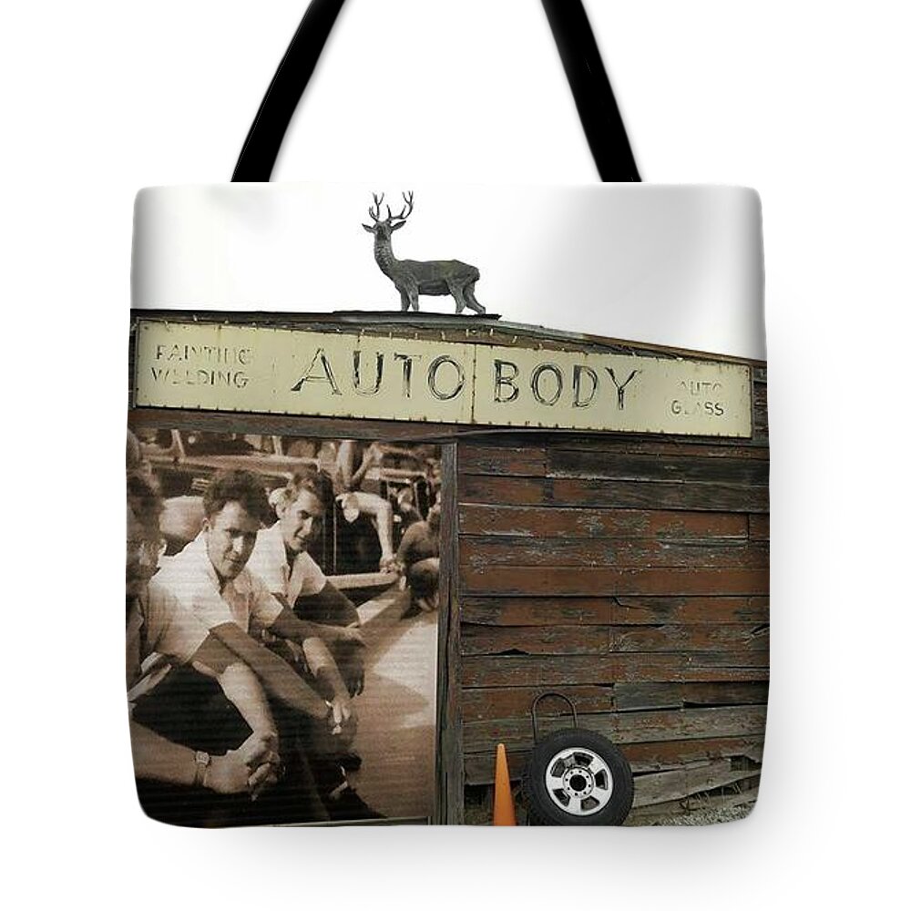 Auto Body Tote Bag featuring the photograph Auto Body by John Parulis