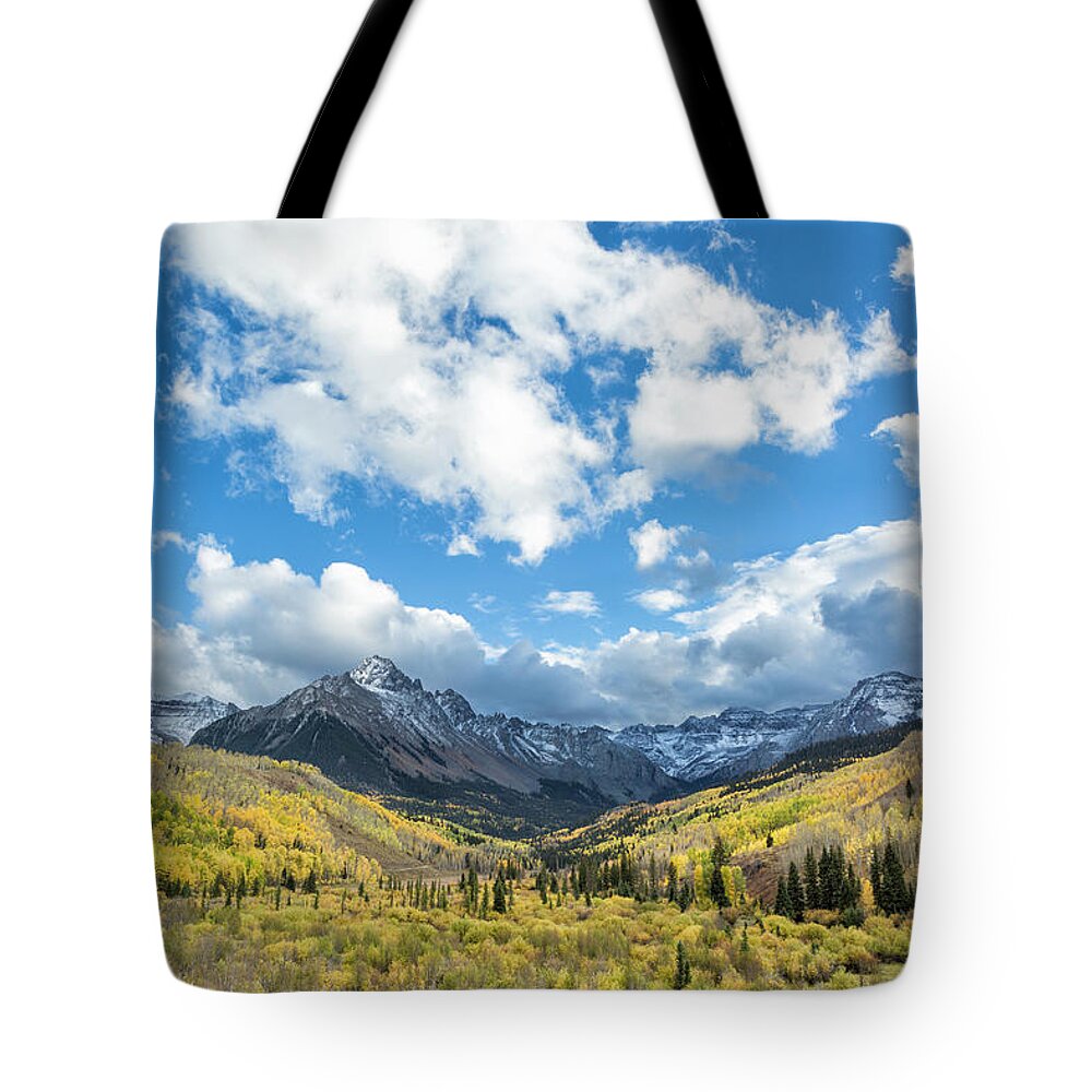 San Jaun Mountains Tote Bag featuring the photograph Autumn Glory by Denise Bush