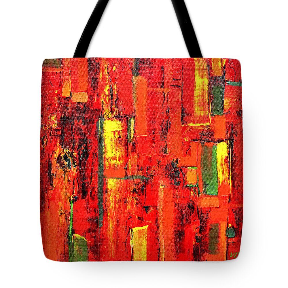 Autumn Tote Bag featuring the painting Autumn by VIVA Anderson