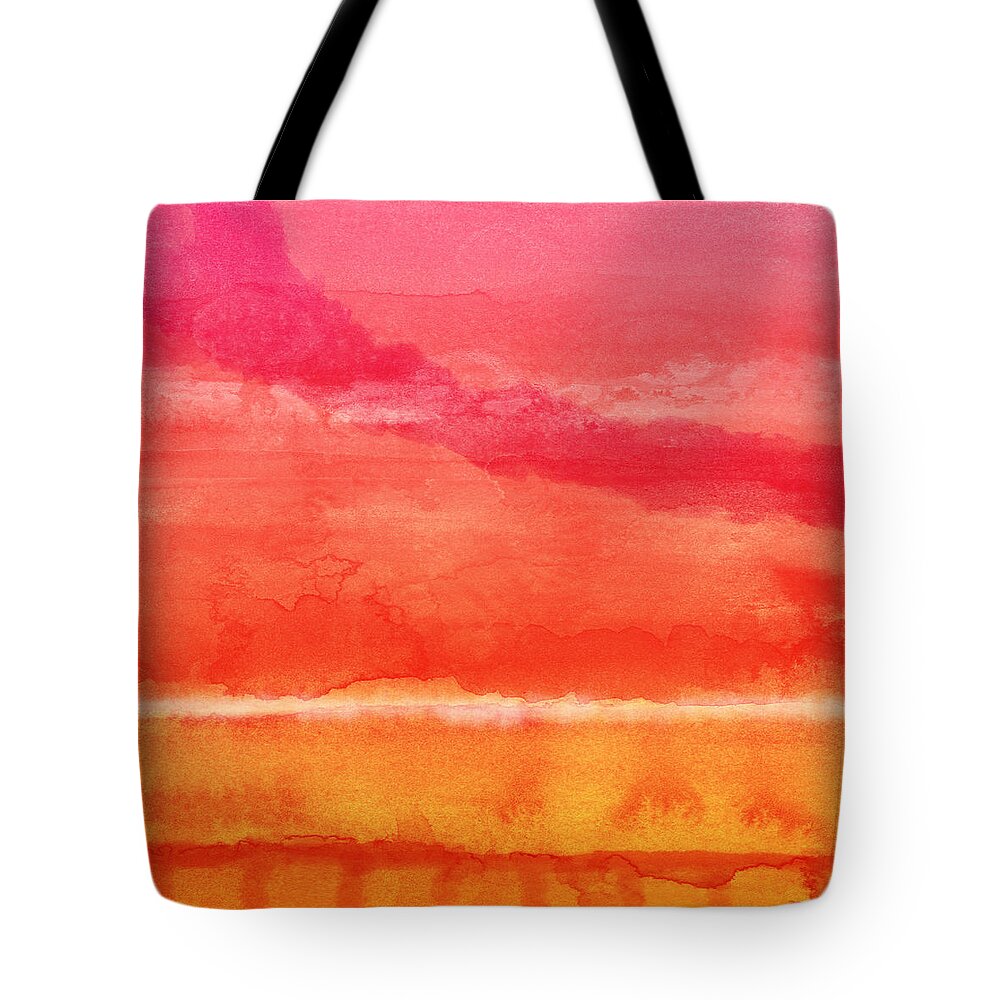 Abstract Tote Bag featuring the painting Awakened 5 - Art by Linda Woods by Linda Woods