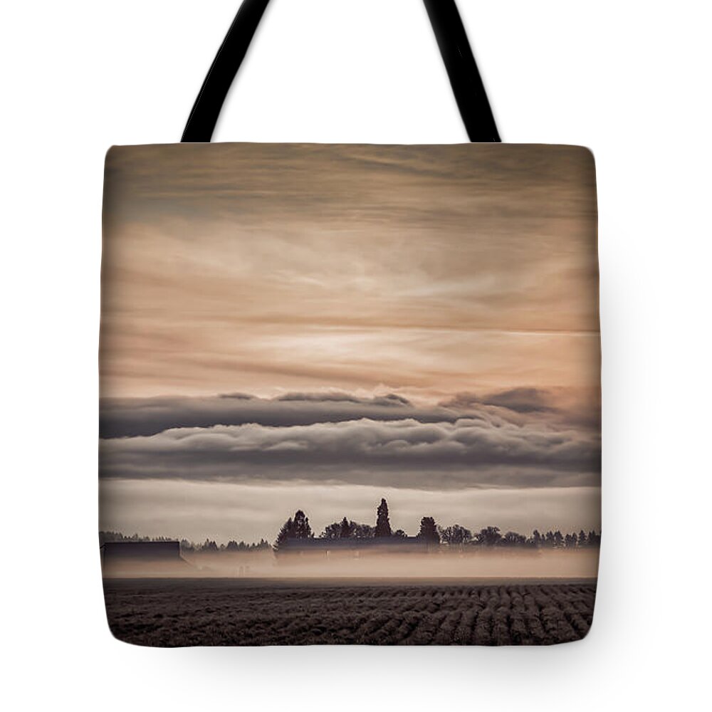 Barn Tote Bag featuring the photograph Awakening by Don Schwartz