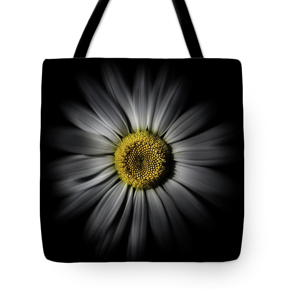 Abstract Tote Bag featuring the photograph Backyard Flowers 52 Color Flow Version by Brian Carson