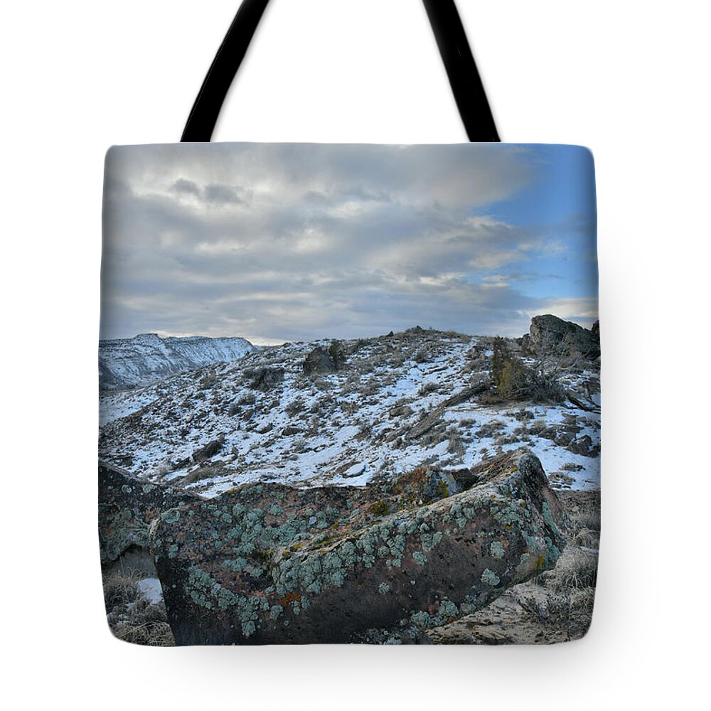 Ruby Mountain Tote Bag featuring the photograph Balanced Rock on Ruby Mountain by Ray Mathis
