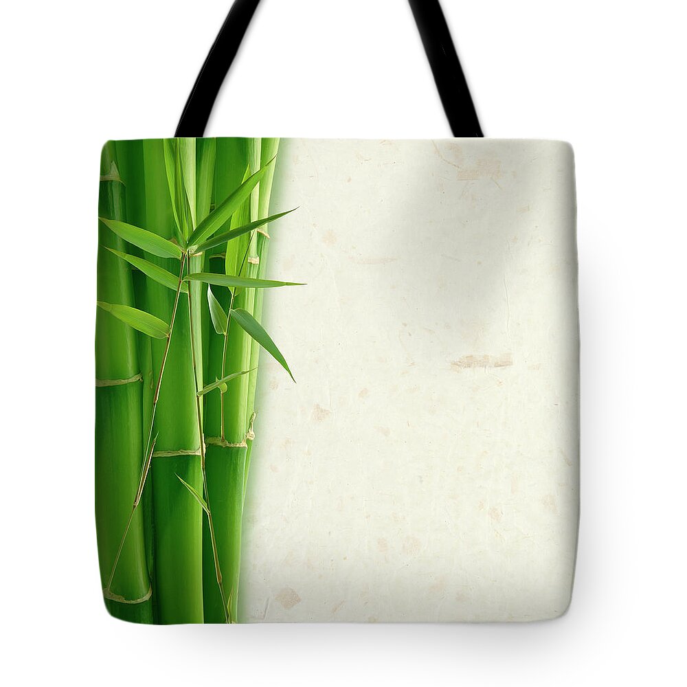 Tropical Rainforest Tote Bag featuring the photograph Bamboo And Rice Paper by Pixhook
