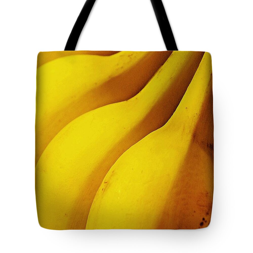 Banana Tote Bag featuring the photograph Bananas by Sarah Loft