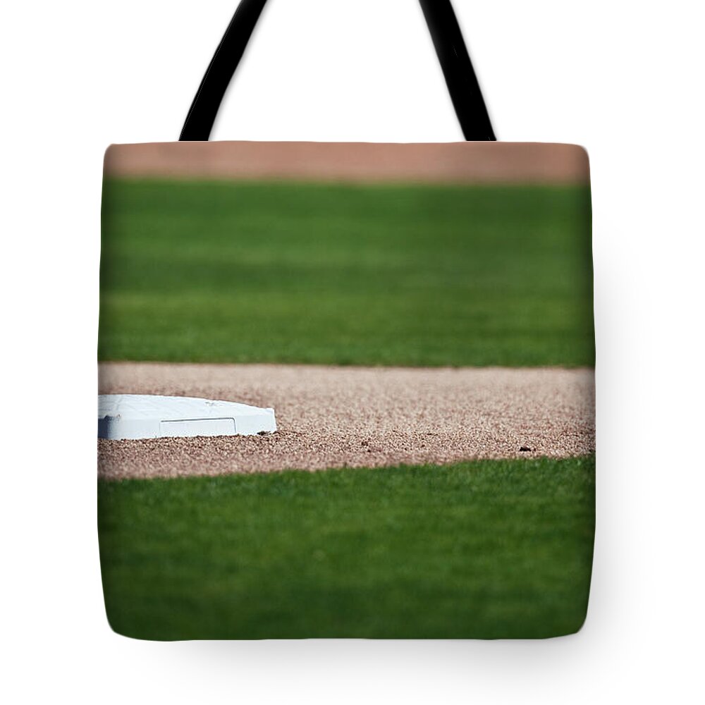 Grass Tote Bag featuring the photograph Baseball Diamond by Jgareri