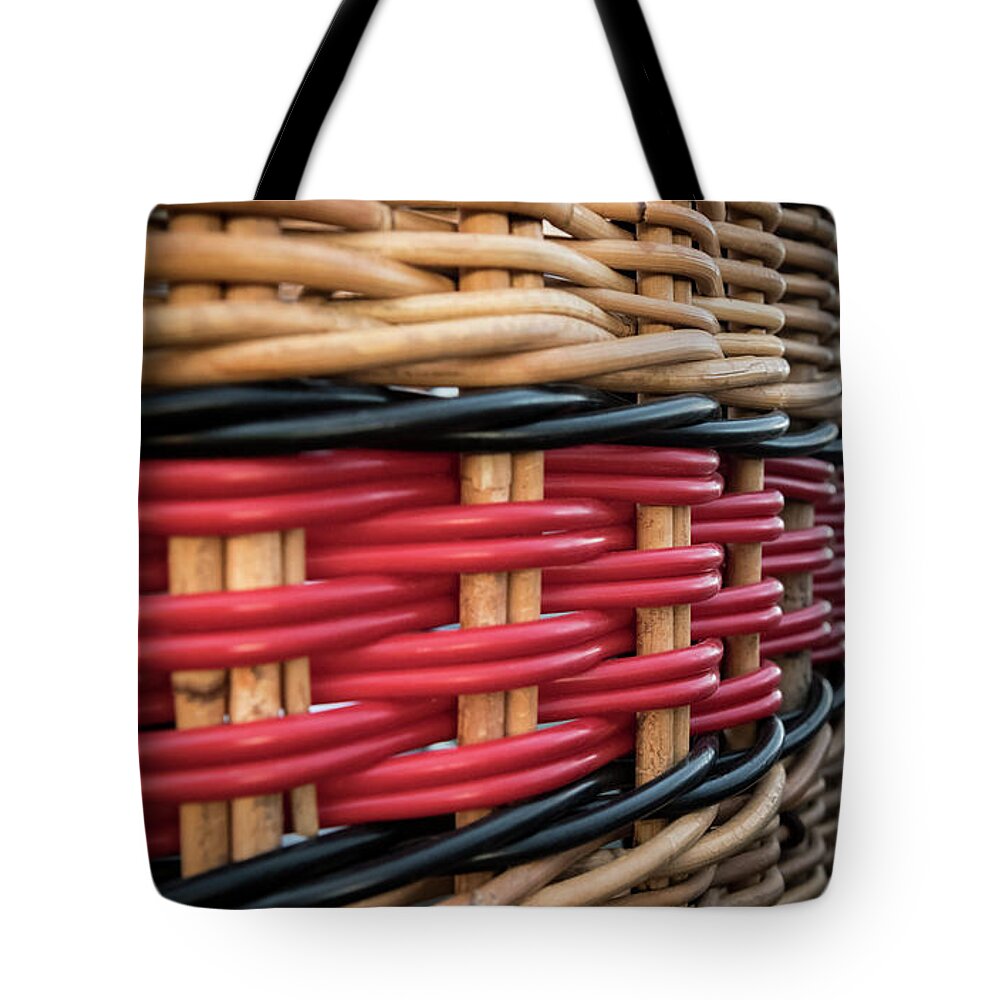 Tourism Tote Bag featuring the photograph Basket Weaving by Laura Hedien