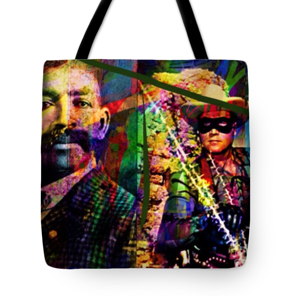 Bass Reeves Tote Bag featuring the mixed media Bass Reeves by Joe Roache