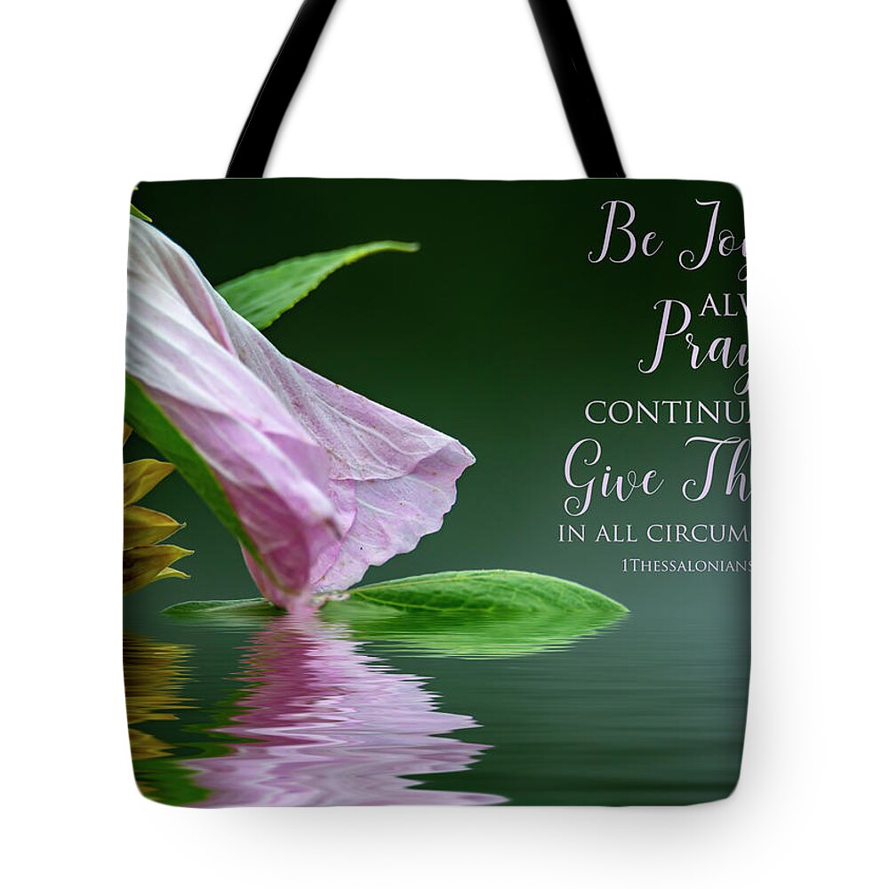 Flower Tote Bag featuring the photograph Be Joyful by Cathy Kovarik