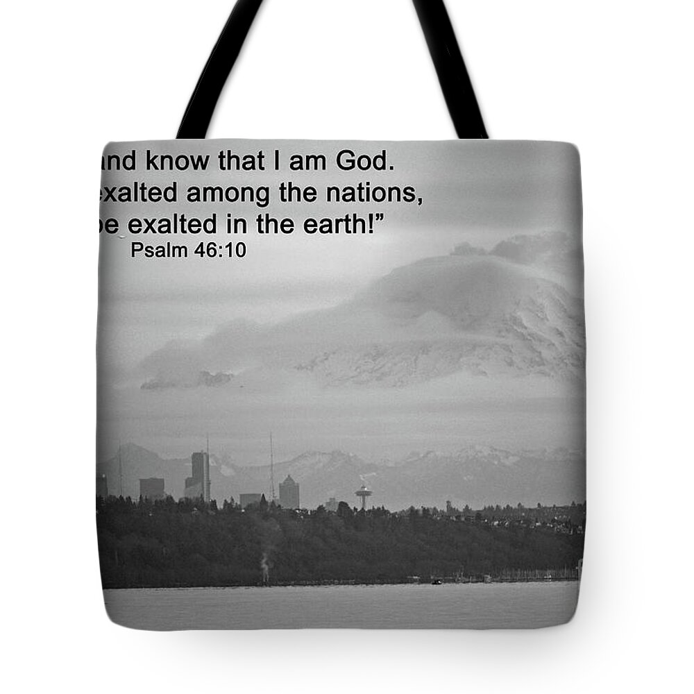 Psalm Tote Bag featuring the photograph Be Still by Carol Eliassen