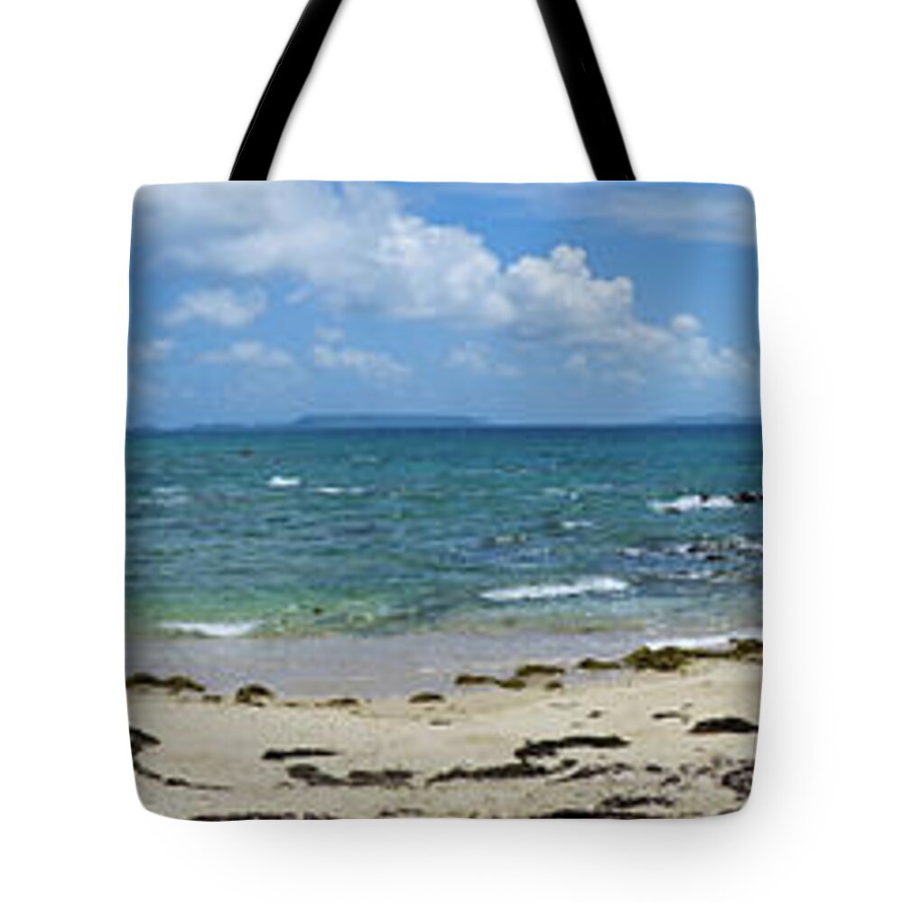 Beach Tote Bag featuring the photograph Beach Panorama by Eric Hafner