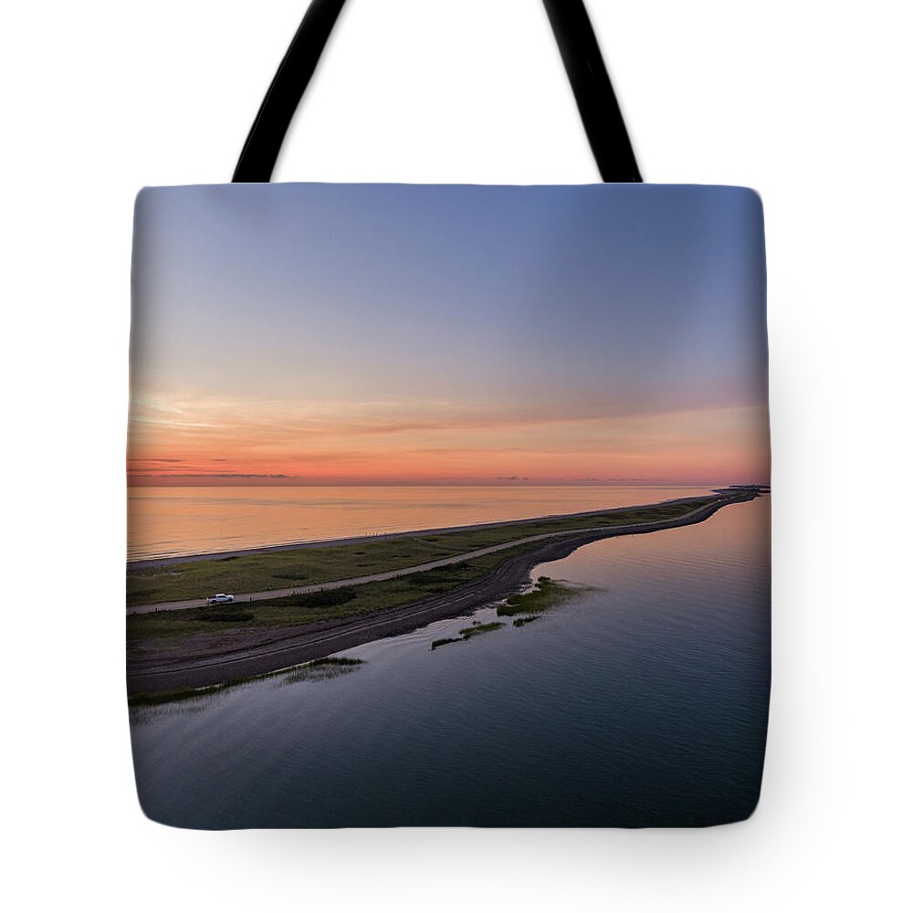 Beach Front Tote Bag featuring the photograph Beach Road by William Bretton