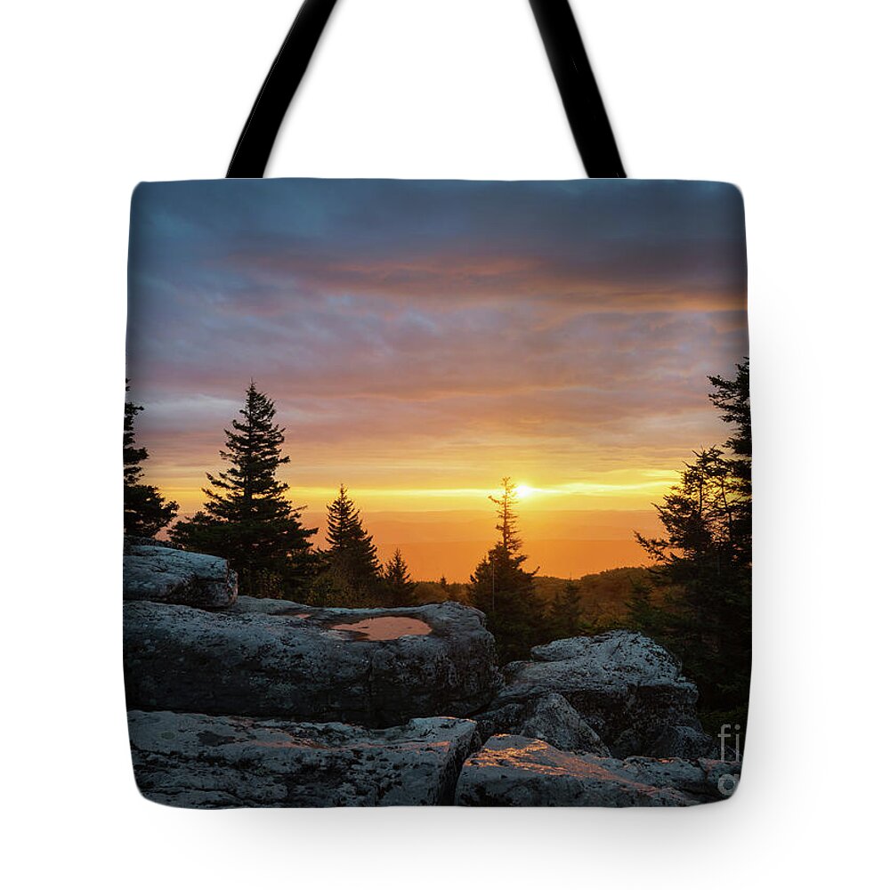 West Virginia Tote Bag featuring the photograph Bear Rocks Sunrise by Anthony Heflin