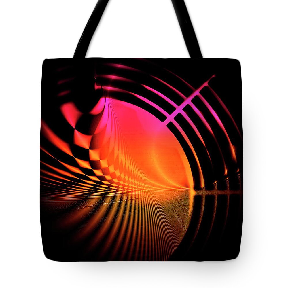 Abstract Tote Bag featuring the photograph Beatin' The Heat by Rene Crystal