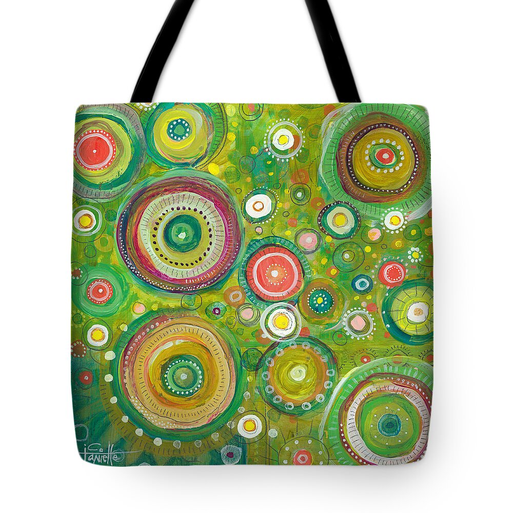 Beautiful Chaos Tote Bag featuring the painting Beautiful Chaos by Tanielle Childers