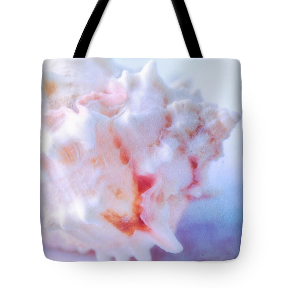 Dreamy Still Life Tote Bag featuring the photograph Beautiful Shell by Bonnie Bruno