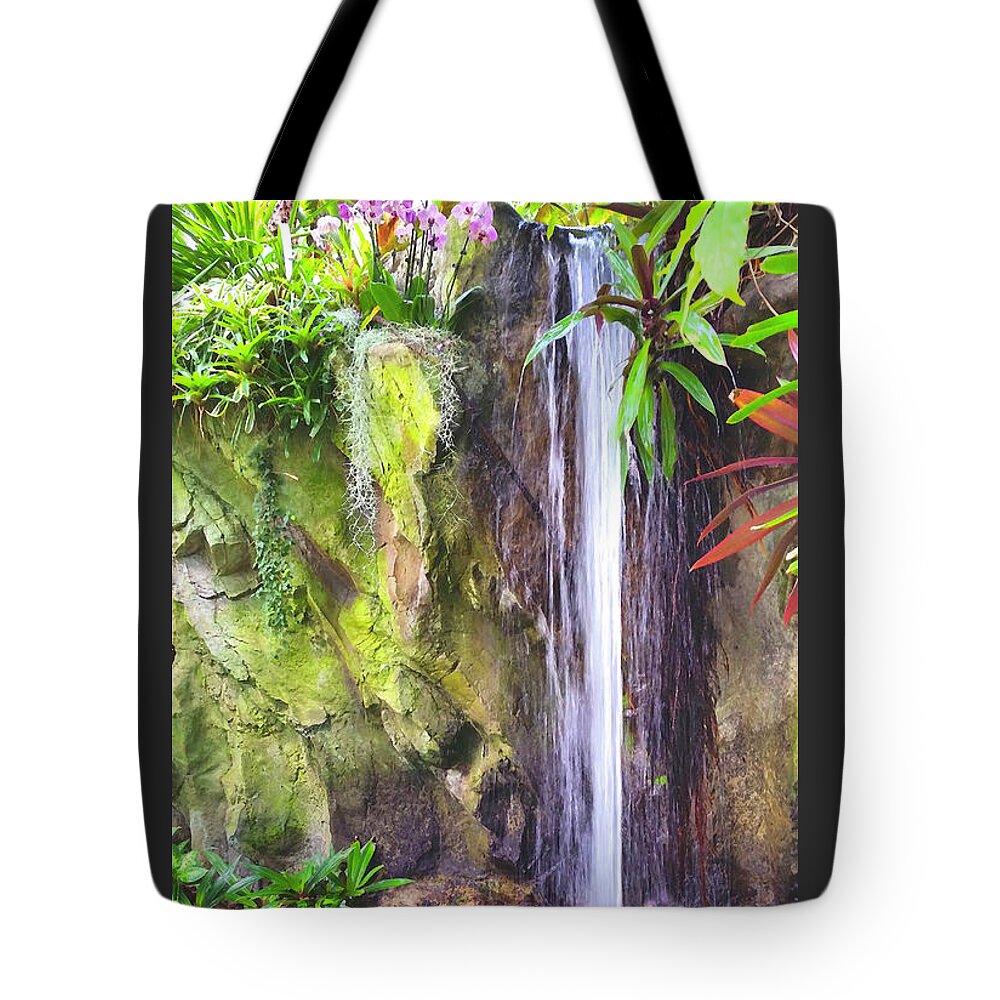Waterfall Tote Bag featuring the photograph Beautiful Waterfall by Sipporah Art and Illustration