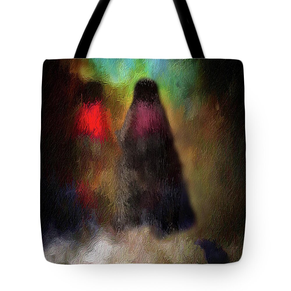  Tote Bag featuring the digital art Befriending The Witch by Melissa D Johnston