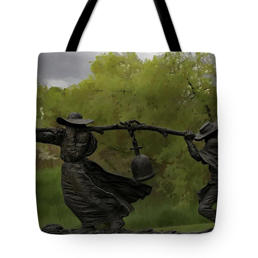 Jon Burch Tote Bag featuring the photograph Bell Keepers In A Storm by Jon Burch Photography