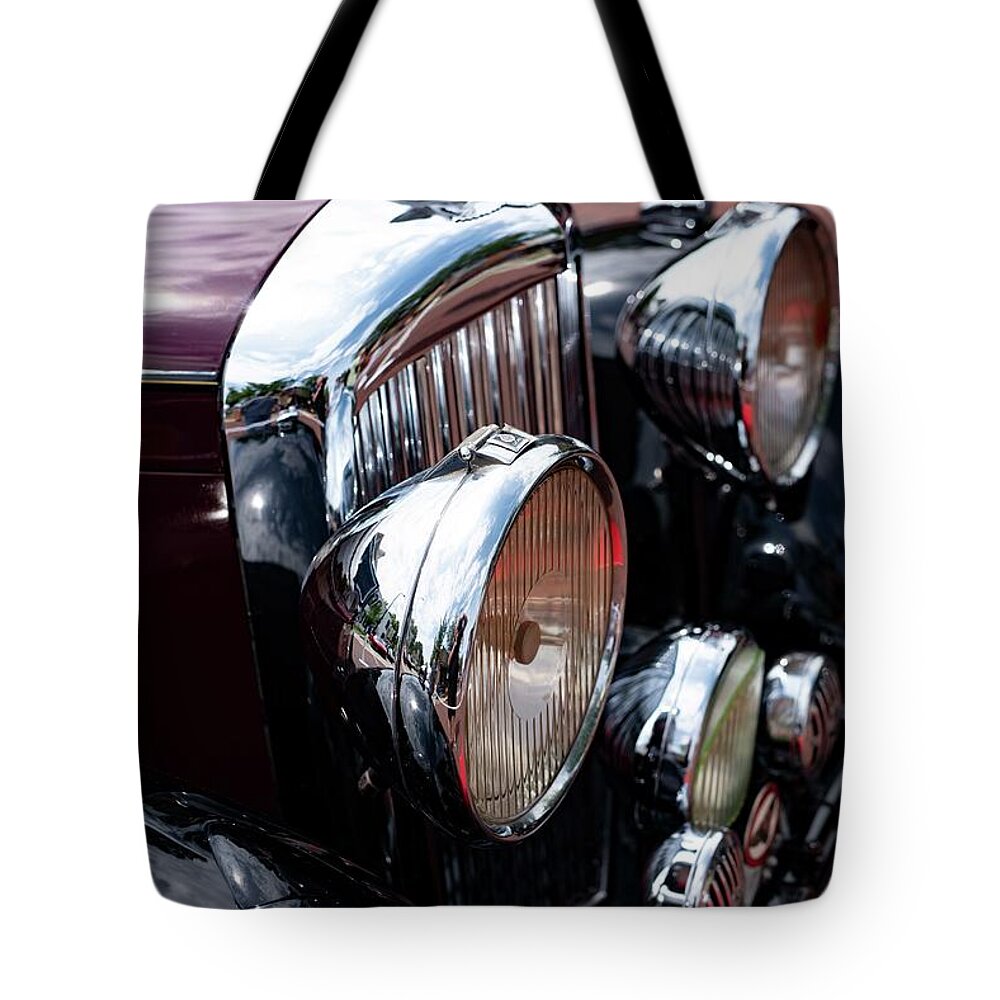 Bentley Tote Bag featuring the photograph Bentley at 100 -3 by David Bearden