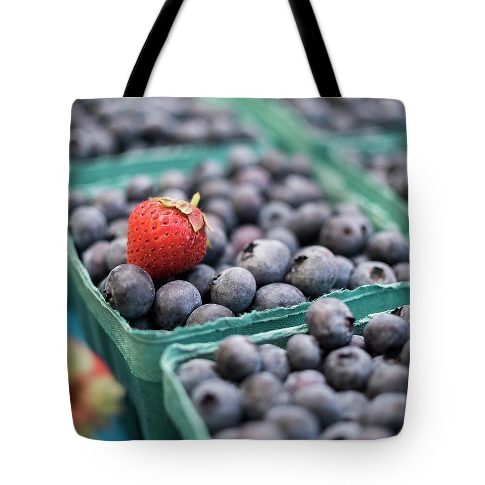 Food Tote Bag featuring the photograph Berries by Nicole Young