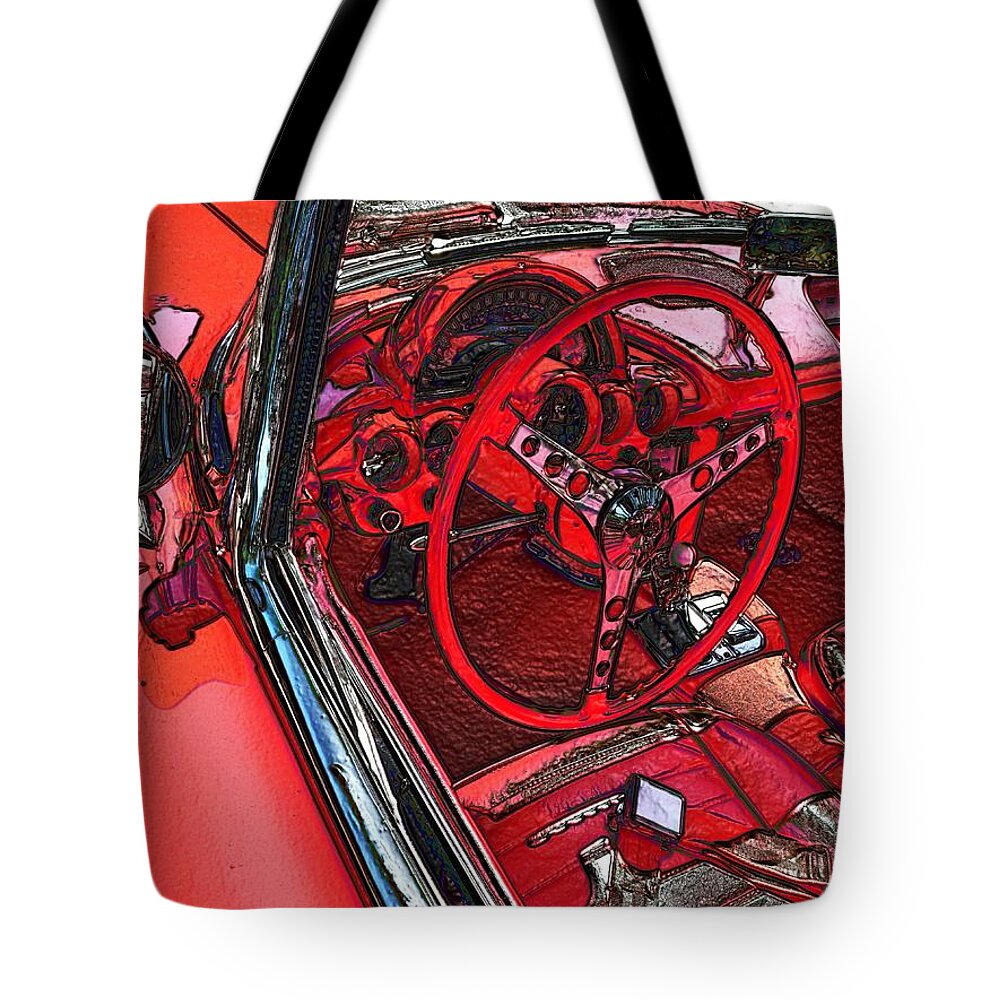 Red Tote Bag featuring the digital art Better Red Than Dead by Alec Drake