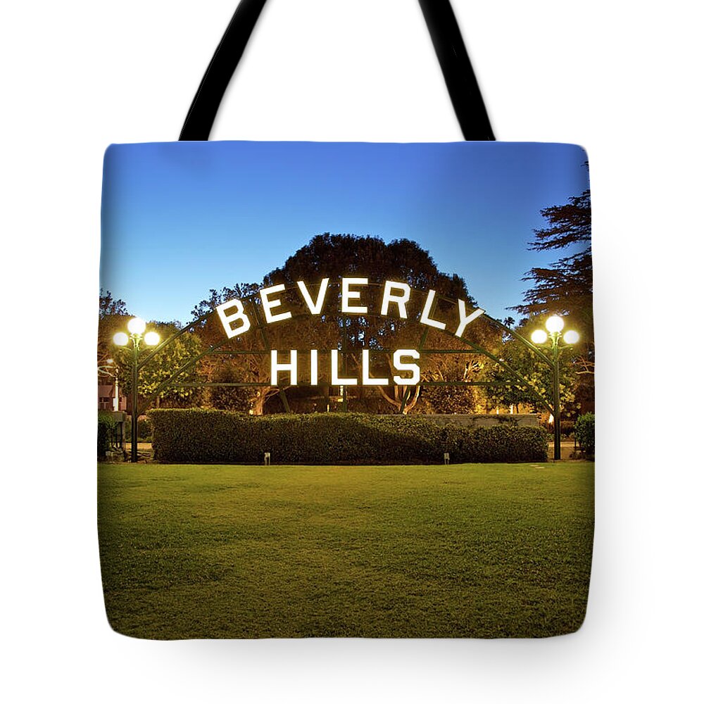 Grass Tote Bag featuring the photograph Beverly Hills Portrait by Ekash