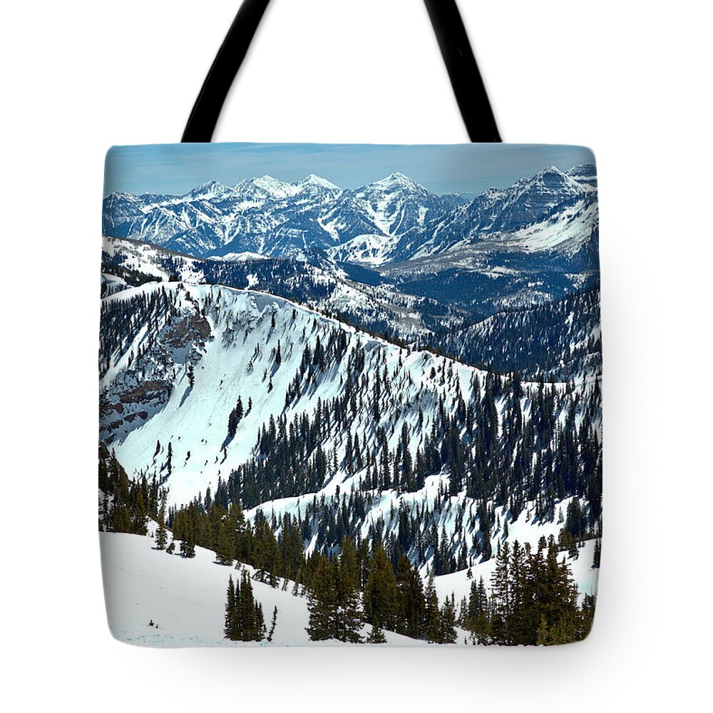 Snowird Tote Bag featuring the photograph Beyond Mineral Basin by Adam Jewell