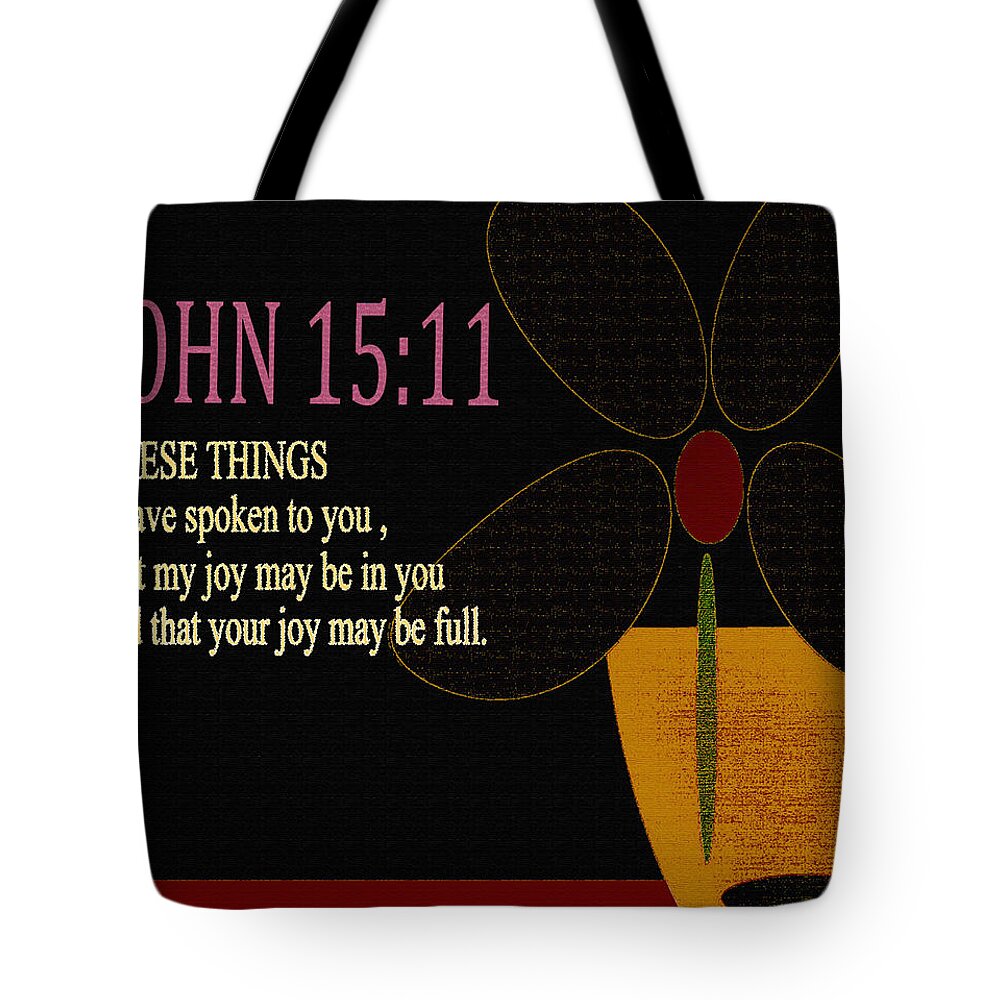 Encouragement Cards Tote Bag featuring the digital art 	Bible Verses Art 152	 by Miss Pet Sitter