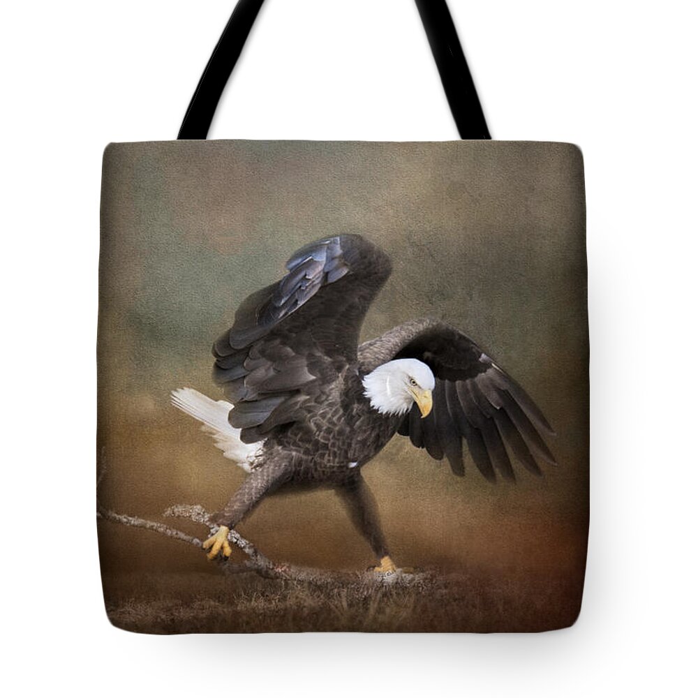 Bald Eagle Tote Bag featuring the photograph Big Challenges by Jai Johnson