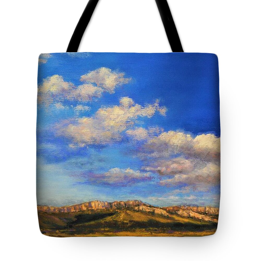 Sky Tote Bag featuring the painting Big Sky Series I by Lee Tisch Bialczak