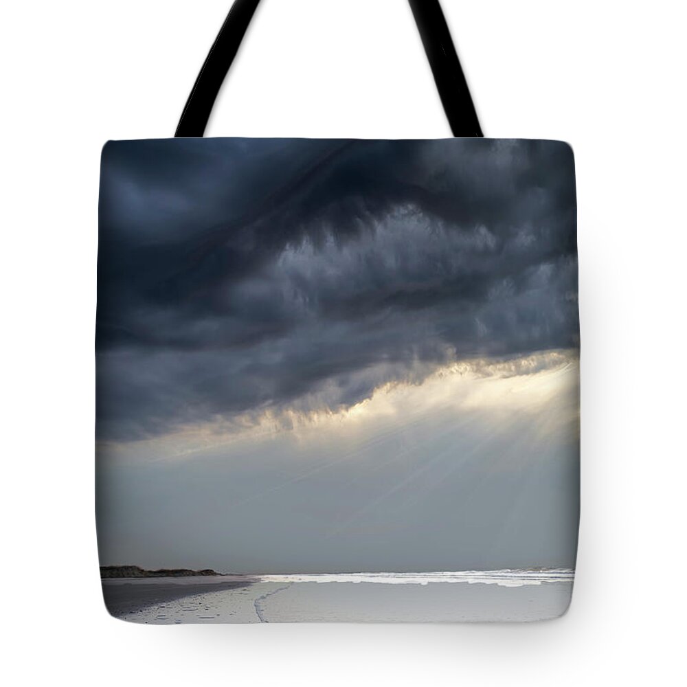Evie Tote Bag featuring the photograph Big Sky Wild Dunes by Evie Carrier