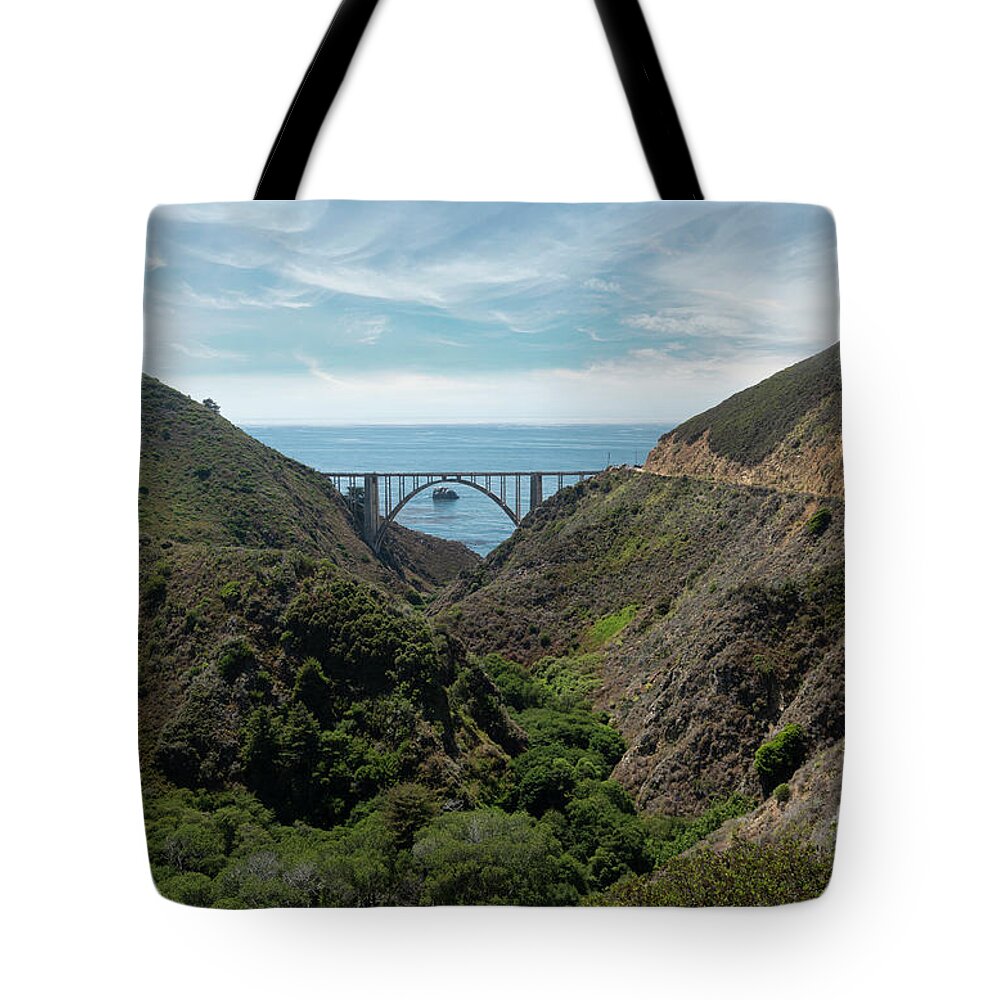 Landscape Tote Bag featuring the photograph Big Sur Beauty by Sandra Bronstein
