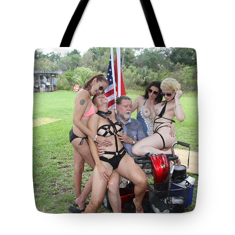 Lucky Cole Biker Outpost Tote Bag featuring the photograph Billy-Bob Joe Smith 405 by Lucky Cole