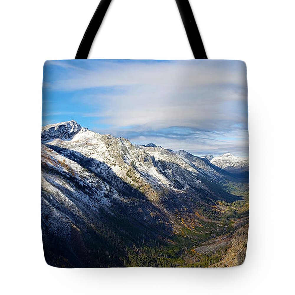 Bitterroot Valley Tote Bag featuring the photograph Bitterroot Valley by Dillon Wright