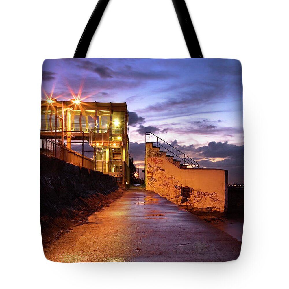 Tranquility Tote Bag featuring the photograph Blackrock After Rain by Paula Banks