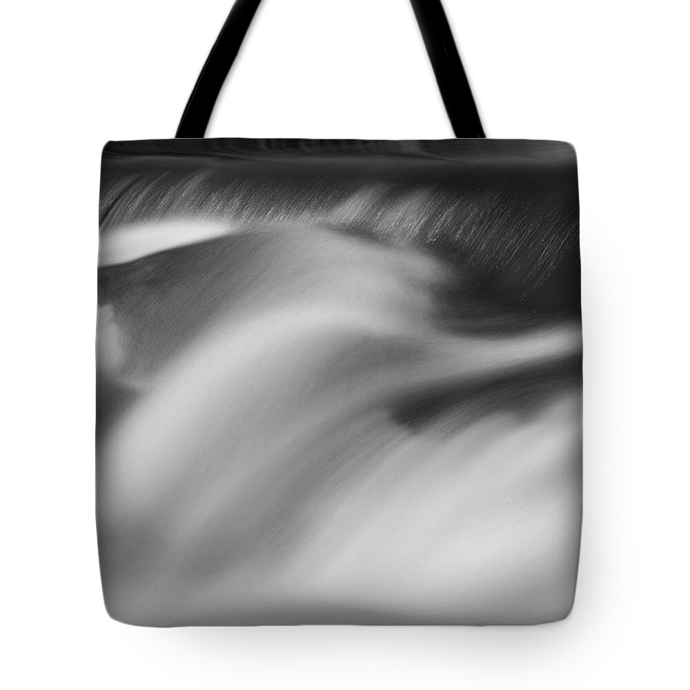 Black And White Tote Bag featuring the photograph Blackstone River XXXII BW by David Gordon