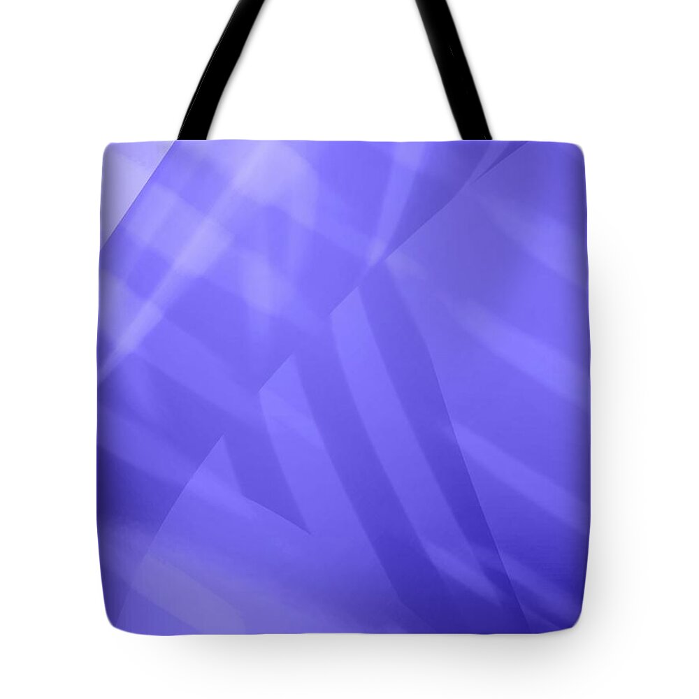 Abstract Tote Bag featuring the photograph Abstract Art Tropical Blinds Ultraviolet by Itsonlythemoon -