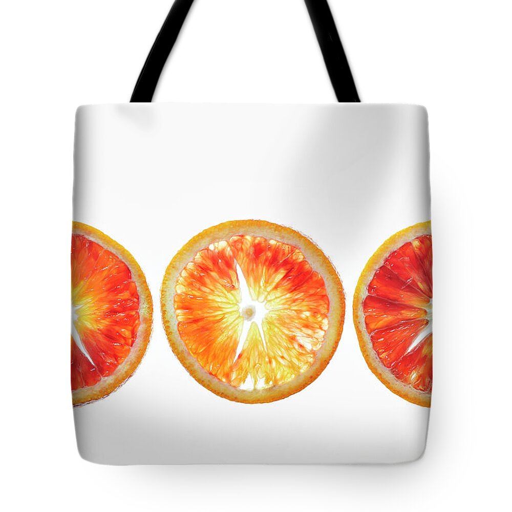 Fresh Tote Bag featuring the photograph Blood Orange #1 by Cuisine at Home